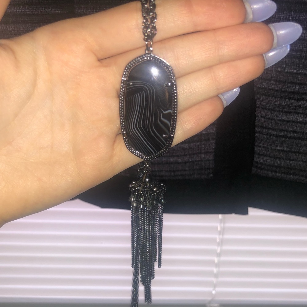 Kendra Scott Gunmetal Rayne Necklace 🤩